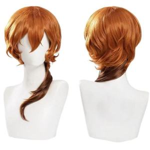 Silk Joy   Wenhao stray dogs   Nakahara Chuuya  cos Wig   naturally wavy   Simulated scalp top  cos Wig