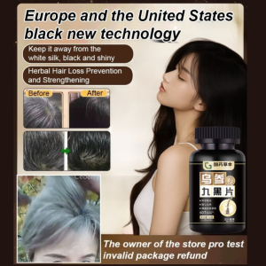 White Hair Vanishing Root Black Hair Wu Can Jiu Black Tablets For All Seasons Suitable For Everyone Hair Loss And White Hair Solution Hair Care And Health