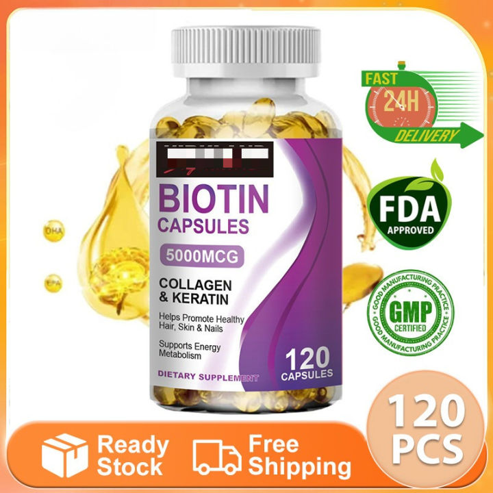 Biotin Collagen Capsules with Vitamins for Smooth skin Formula Strong Nails Shiny Hair