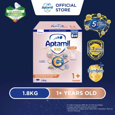 Aptamil KID C-SynB Growing Up Formula - 1+ Years 1.8KG (Susu Milk Powder 奶粉)