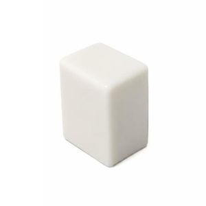 BEIBEI Crunchy Tofu-Shaped Squeeze Toy Crackling Sound Effects White Square Squishy Toy Sensory Stress Ball Anxiety Relief Realistic Food Pinch Office Desk Toy