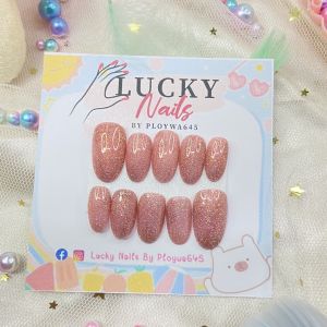 🌈LZ238🔥เล็บปลอมเจลแท้พร้อมติด ฟรีกาว+ตะไบ และของแถมสุด cute💖