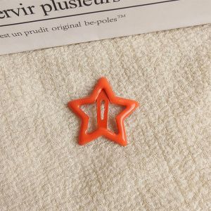 LD-C1271 Jepit Rambut Bentuk Bintang Wanita Warna Warni Lucu / Star Hair Clip Jepitan Anak Perempuan