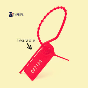 100pcs Tear Off Security Plastic Seals Tamper Proof Numbered Locks Breakable Adjustable Length Tags Zip Ties for Emergency