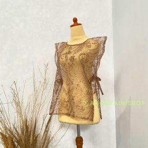 VEST BROKAT ROMPI TALI SAMPING VEST TILE PREMIUM VEST KOREA