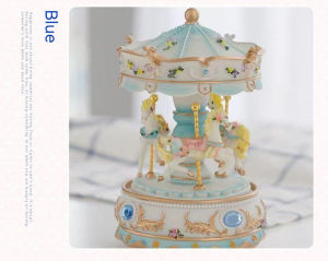 LOVE FOR YOU Carousel Music Box Color Change LED Light Music Gift Wrap Unicorn Girls Ladies Mom Kids Baby Daughter Granddaughter Birthday Mothers Day Christmas Valentines Day Gift