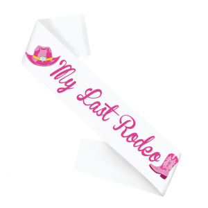 Pink Letter Printing Satined Bachelorette Sash With Adjustable Design For Rodeos Shows Birthday And Graduation Ceremony