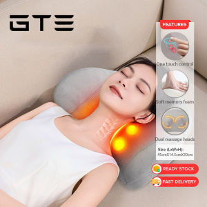 GTE Smart Lumbar Massager Electric For Waist Shoulder Neck Pain Relief With Heat Alat Urut Elektrik Pinggang - Fulfilled by GTE SHOP