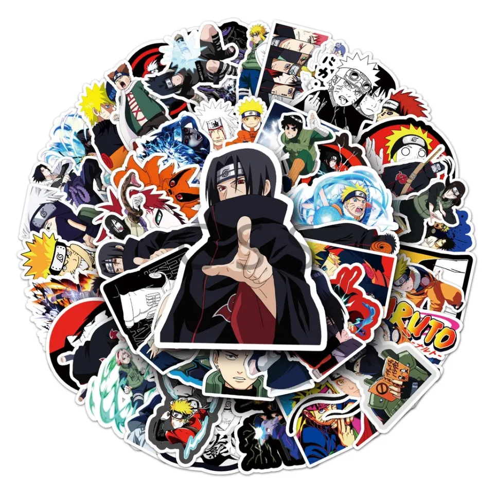 50Pcs/Set New Style NARUTO Anime Waterproof Stickers Cartoon DIY Graffiti  Stickers | Lazada PH