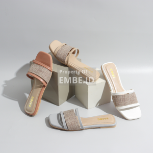 EMBE.ID T16 - Sandal Flat slop wanita casual