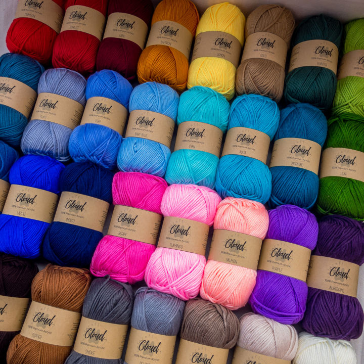 Catcraft Cloud Yarn 100g Worsted Weight 100 Premium Acrylic Yarn