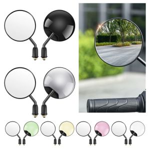 DFGFIN 8MM Screw Thread Motorcycle Rearview Mirrors Multicolor ABS Bike Modified Mirrors Durable Round Mini Mirrors Motorcycle Modification