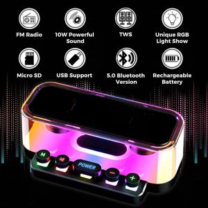 🎵COD + ต้นฉบับ + คลังสินค้าพร้อม🎵ลำโพงบลูทูธ Z6-ของแท้คลังสินค้าพร้อมด้วยซูเปอร์เบสกำลังไฟ24CO MAh ไฟ RGB แก้วเรืองแสง