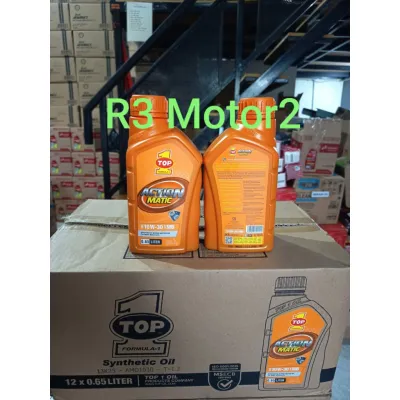OLI TOP ONE / TOP 1 ACTION MATIC 10W/30 0.65 L all motor matic Honda beat fiGenio dan Scoopy fi tahun 2021 keatas