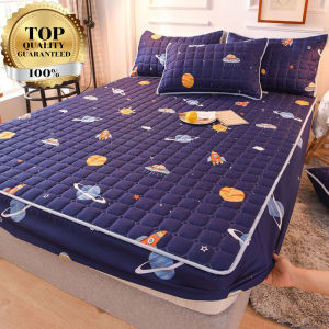 【SHIP IN 24H】Cadar Queen /Single /King Size Fitted Bedsheet Anti kedut Mattress Protector Original Hilton murah Cadar Cadar Tilam Getah Keliling