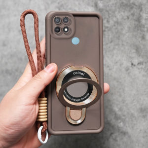 3 in 1 เคสสำหรับ oppo a15 a15s A31 a53 a54 a55 a35 เคสศัพท์ 4g เคสนิ่มกันกระแทก ดีไซน์ใหม่สวยงามน่ารักพร้อมที่ยึดและสายคล้อง JTMSZJ03