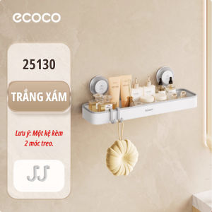 Kệ để đồ nhà tắm chịu lực ECOCO hít chân không thế hệ mới dễ dàng lắp đặt và tháo rời tái sử dụng thông minh 25130