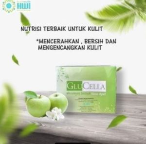 BMH-PROMO 2 BOX GLUCELLA minuman serbuk rasa apel (JUS) Isi 15 Sachet(15gr)/BOX