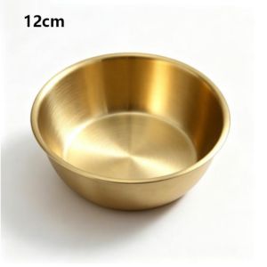 ADREE Hộ gia đình có cân Bát trộn thực phẩm Vật liệu thép không gỉ Dung lượng lớn Bát cắm trại ngoài trời Vàng/Bạc Bát có tay cầm bằng thép không gỉ