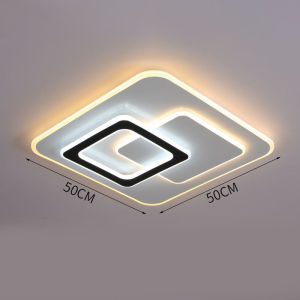 LED Ceiling Light Modern Design Chandelier Minimalist Tri-Color Flush Mount Light Acrylic Ceiling Lamp Drop Light Ceiling for Living Study Dining Room Bedroom