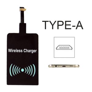 FUNG For Android Type-C Induction Patch Adapter Qi Wireless Charging Receiver Charge Coil Charger