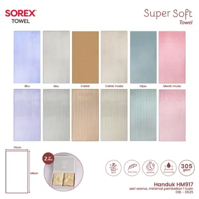 ALZURA - Sorex Handuk Mandi Bayi Dan Balita Microfiber Towel Super Soft Daya Serap Tinggi HM917