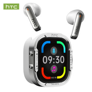 1-Year Warranty HTC NE70 AI Translation Earbuds Electroplated Metal Earphone Case Real-time Translation TWS Bluetooth Earphones Bluetooth 6.0 HiFi Sound Quality IPX5 Waterproof Wireless Earbuds