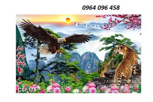 Tranh gạch 3d con hổ - CGV533