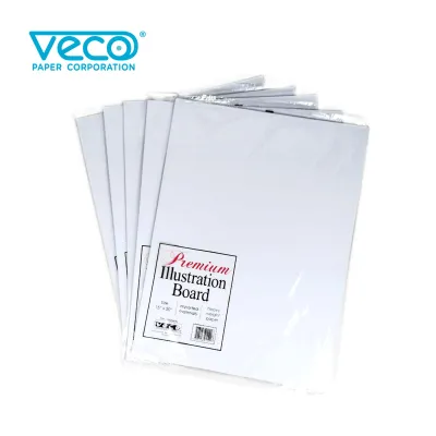 Veco Illustration Board Premium heavyweight w/plastic cover 3ply (Available sizes:1/81/4 & 1/2)5pcs