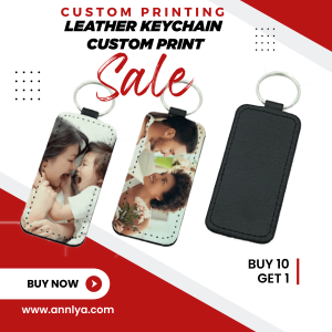 Keychain Custom Photo Party Gifts Couple Group PU Leather Sublimation Key chain Jewelry Accessories