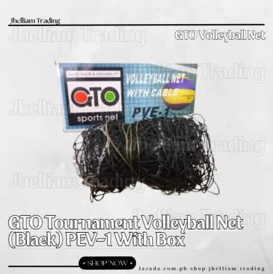 GTO Tournament Volleyball Net (Black) PEV-1 With Box