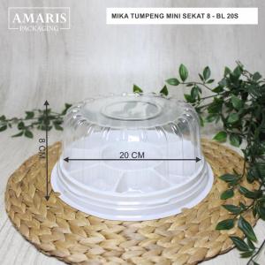 Mika Tumpeng Mini Sekat 8 Isi 10 Pcs BL-20S Amaris Packaging