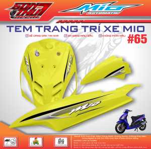TEM XE MIO CLASSICO SPORT #65 (TEM IN 3 LỚP - SIÊU NÉT - SIÊU ĐẸP - SIÊU CUTE)