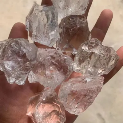 100g Elegant White Quartz Crystal Rough - Energy Purifying Natural Stone for Aromatherapy Reiki & Meditation Decor