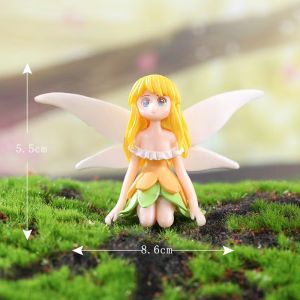 1PCS Flower fairy micro landscape horticultural DIY car cake decoration office desks and chairs ornament
