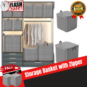 Storage Box Fabric Clothes Basket Clothes Storage Bag Clothes Organizer Bag Large Capacity Luggage Bag Packing Woven Bag Multi Purpose Foldable Beautiful Decorative Storage Basket