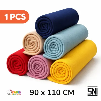 Bedong Bayi Jumbo 90x110 cm SNI Polos Katun Halus Lembut & Nyaman 1 PCS / 1 Lembar