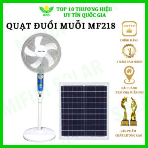 Quạt đứng năng lượng mặt trời V218 plus cao cấp chính hãng Mifidi Solar có remote pin khủng làm mát thả ga - BH VIP 1 năm miễn phí tận nhà