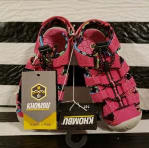 Khombu Toddler Girls Active Close Toed Pink Sandals