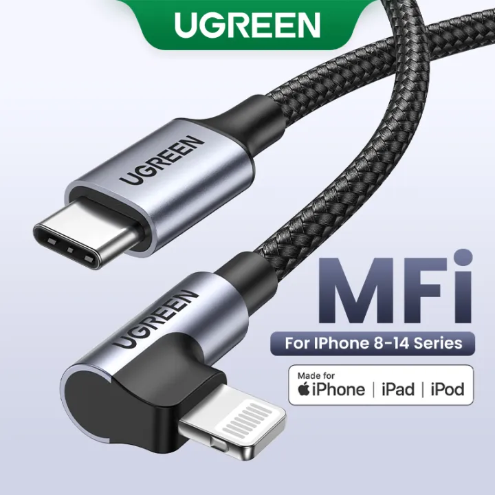 UGREEN USB C to Lightning Cable for iPhone 14 13 pro max Right