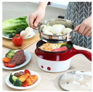 Stainless Steel Grade Multi Cooker With Steamer 2 in 1 Electric Frying Pan pot