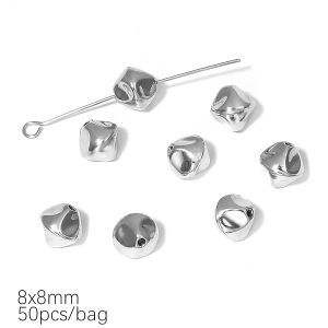 Silver Rhodium Plated Different Shapes Plastic CCB Beads Loose Spacer Beads For Necklace Bracelet Earring Making DIY Jewerlry Findings