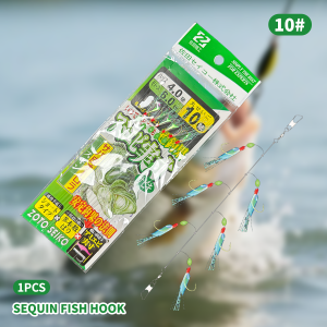 Fish Skin Bionic String Hook Bionic hooks 6Pcs Sea Fishing Perch Hook Fish skin hook 仿生 串鉤