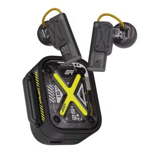 หูฟังบลูทูธไร้สาย X-Men รุ่นใหม่ เคสใสทรงอวกาศ หูฟังเกมมิ่งแบบหน่วงเวลาต่ำ หูฟังทนทานนาน สไตล์กลไก ของขวัญสร้างสรรค์