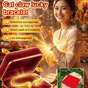 Cat Paw Lucky Bracelet Open Design Bracelet For Attracting Wealth And Good Fortune Solid Fashion Bracelet