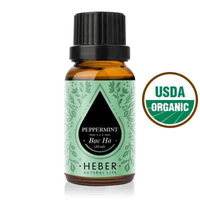 Tinh Dầu Bạc Hà Peppermint Essential Oil Heber Natural Life Thiên Nhiên Nguyên Chất Cao Cấp Xông Thơm Phòng Hương Dịu Nhẹ