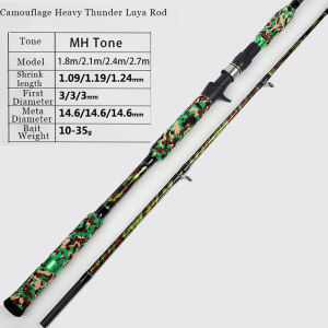 Saltwater Fishing Rod 1.8-2.7M Carbon Fibre Fishing Rod Spinning & Casting Rod Fishing Equipment Outdoor Sports