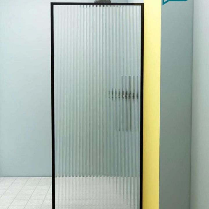 Extremely Narrow Shower Room Bathroom Half Partition Glass Door