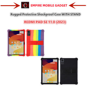 REDMI PAD SE 11.0 (2023) / REDMI PAD SE 8.7 (2024) / REDMI PAD 2 11.0 (2025) Rugged Protective Shockproof Case WITH STAND