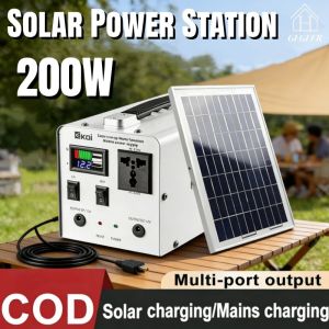 200W Portable Power Station 78000mAh Multi-Function Big Capacity Solar Generator Outdoor Powerbank